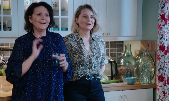 M jak miłość odc. 1863. Judyta (Paulina Chruściel), Marysia (Małgorzata Pieńkowska)