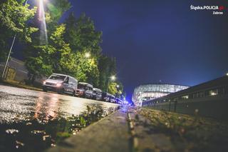 Policyjne zabezpieczenia meczu w Zabrzu