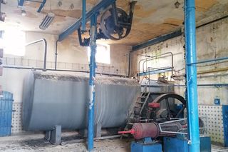 Modernizacja Gorzelni w Kochcicach. Sala główna przed modernizacją