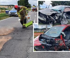 Makabryczny wypadek pod Ostrowią Mazowiecką! Cztery karetki i śmigłowiec zabrały ciężko rannych [ZDJĘCIA]