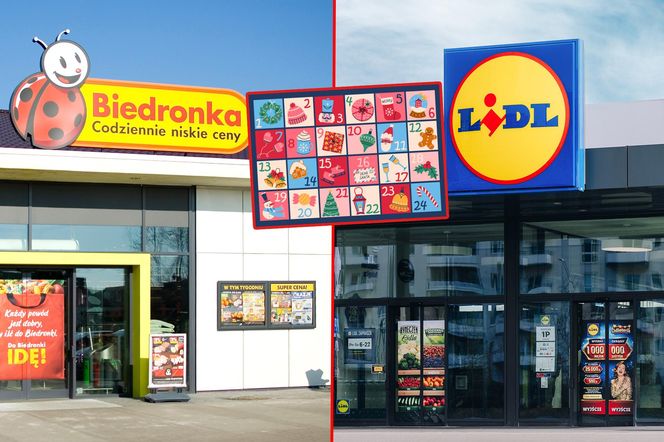 Kalendarze adwentowe - Biedronka i Lidl kuszą klientów codziennymi promocjami