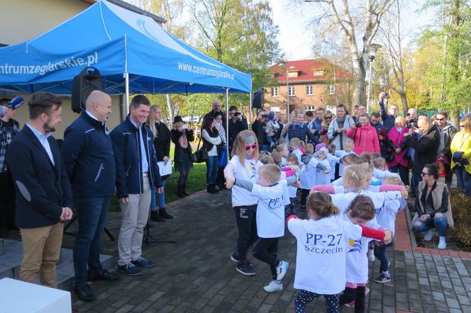 Bandera w Centrum Żeglarskim nad jeziorem Dąbie zdjęta