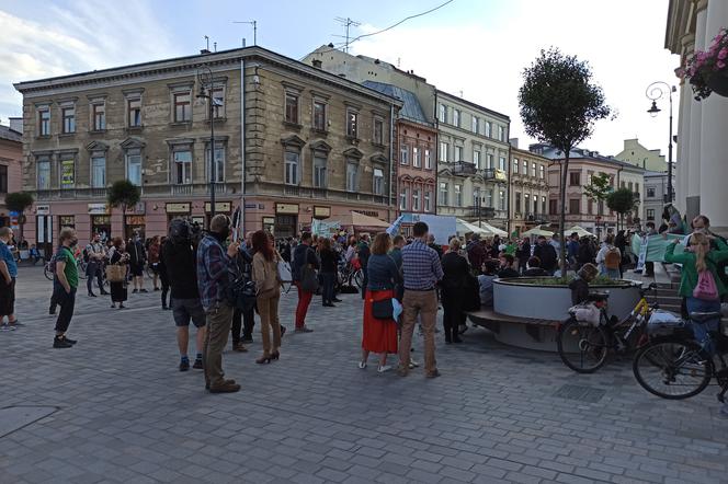 Lublinianie wyszli na ulice, aby protestować przeciwko wycince drzew przy ul. Lipowej oraz Al. Racławickich [WIDEO]