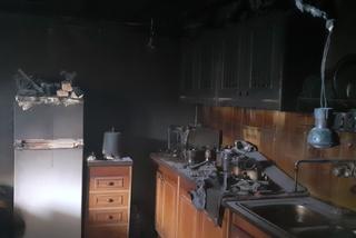 Kuchnia spalona w wyniku pożaru w Rudniku