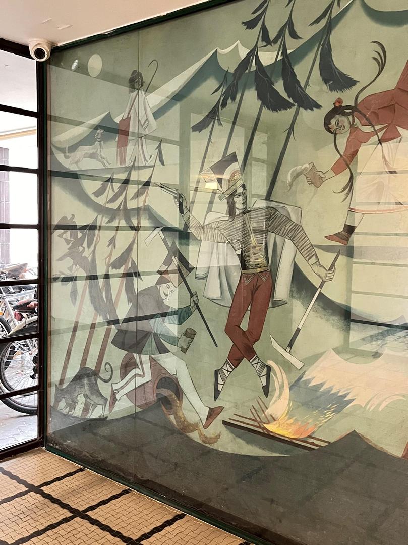 Malowidło Zofii Stryjeńskiej w Domu Wedla w Warszawie - zdjęcia