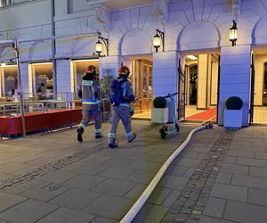 Pożar restauracji na placu Bankowym