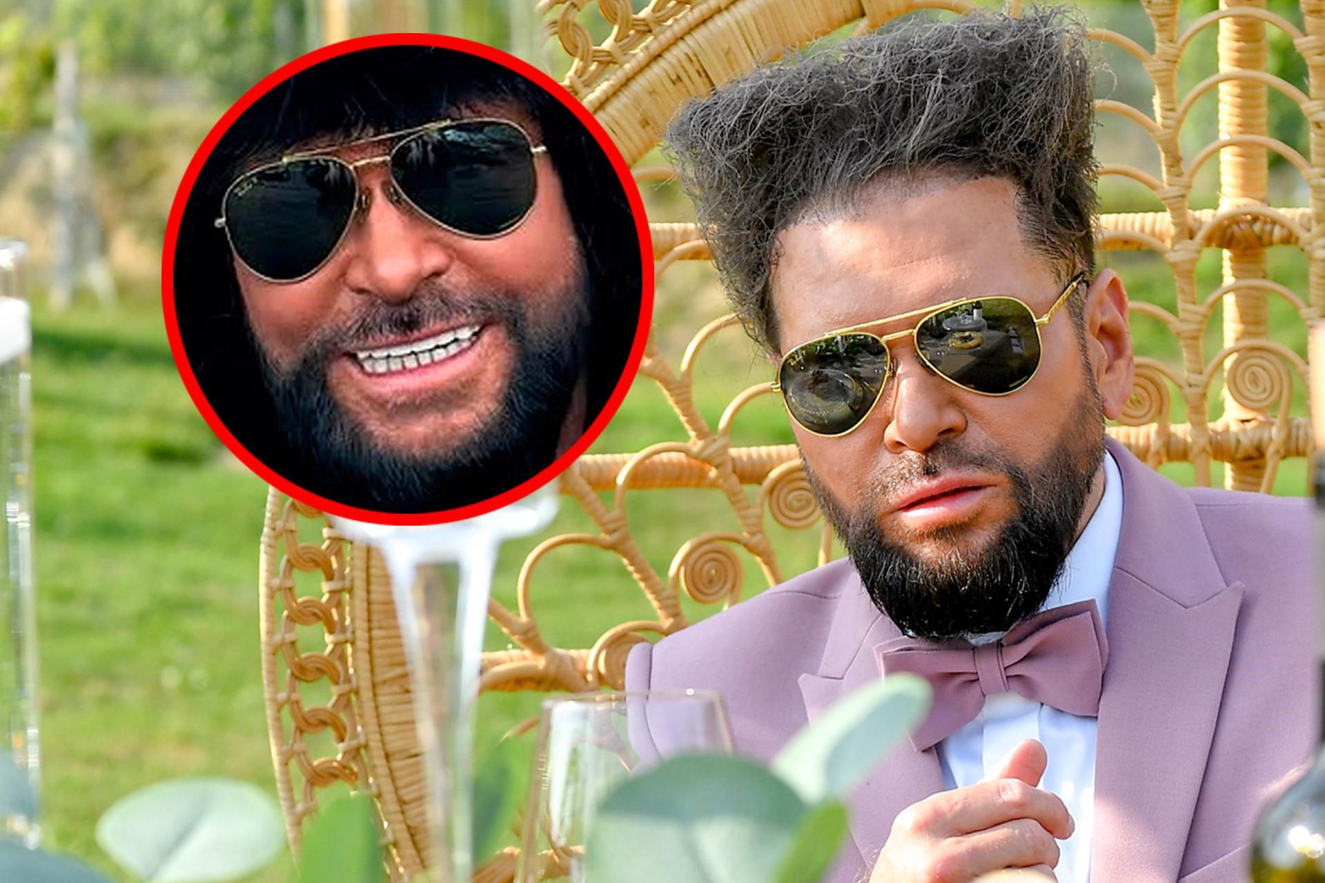 Krzysztof Rutkowski w futrzanej czapie większej niż afro jego żony. Co ...