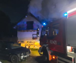 Pożar dwóch domów w Stąporkowie