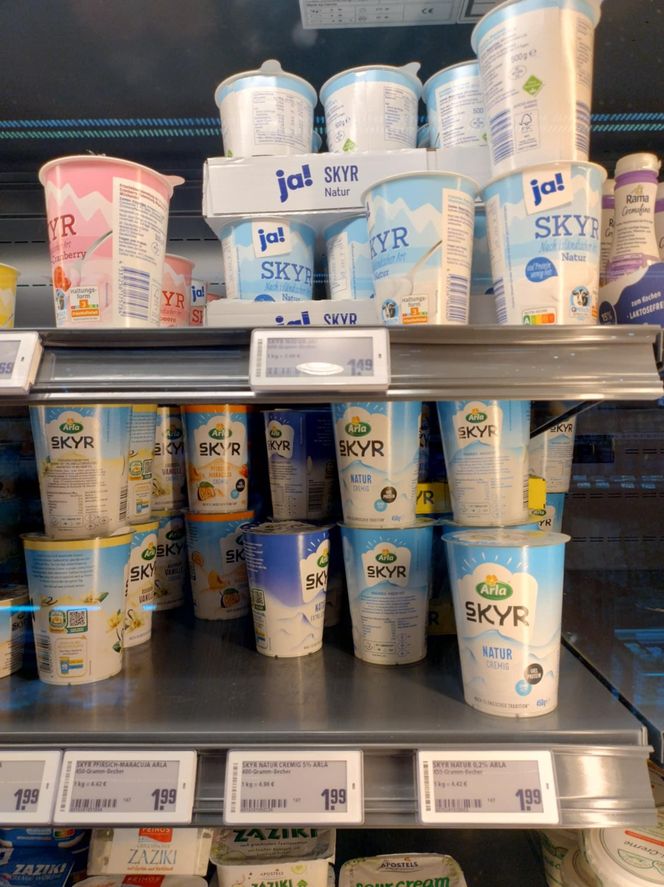 ceny produktów w marketach w Niemczech 