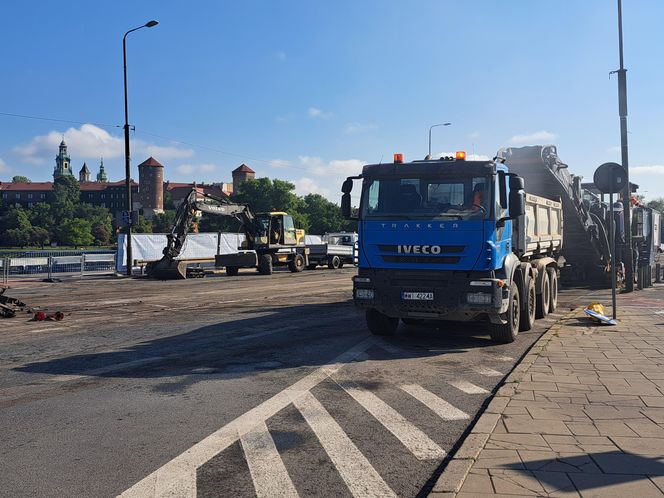 Remont mostu Grunwaldzkiego w Krakowie