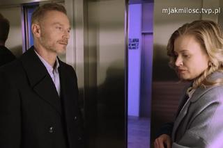 M jak miłość odc. 1730. Julia (Marta Chodorowska),  Andrzej Budzyński (Krystian Wieczorek)