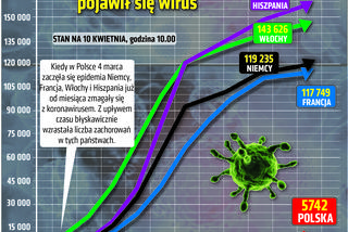 Koronawirus - 10.04.2020 - zobacz najnowsze wykresy