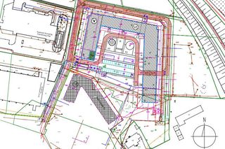 Plan zagospodarowania terenu wokół budynku