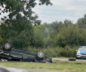 Zderzenie samochodu osobowo z motorowerem pod Sierpcem