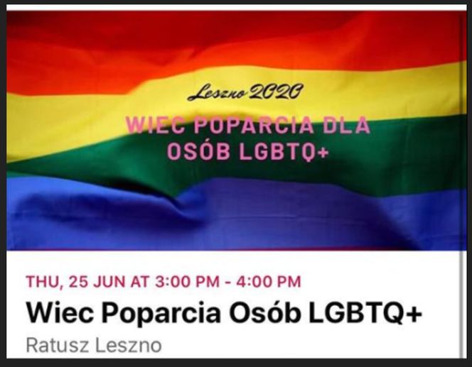 W Lesznie będą pikietować na rzecz osób LGBT+. Wiec odbędzie się w czwartek (25.06) na rynku