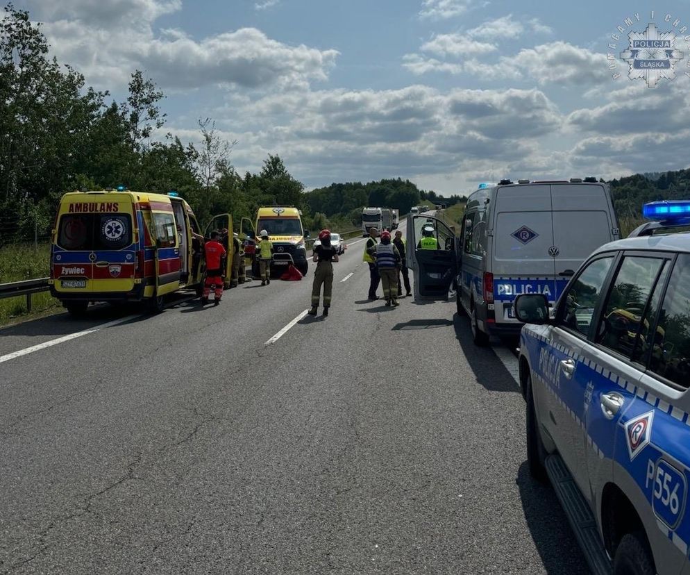 Tragiczny wypadek na S1. Nie żyje motocyklista