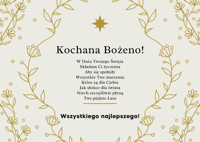 Życzenia imieninowe dla Bożeny. Piękne i stylowe kartki do wysłania 13 marca