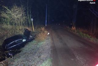 Rybnik: Jechała tak szybko, że wykąpała samochód w zalewie! [ZDJĘCIA]