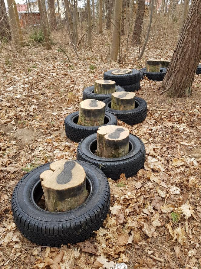 Park Oponarium w Dźwierzutach. Nowe miejsce rekreacji zaskakuje! [ZDJĘCIA]