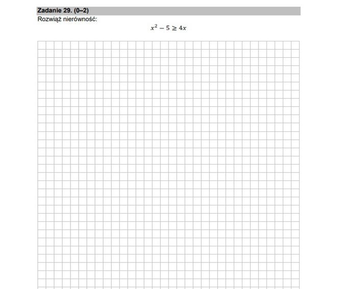 Matura poprawkowa z matematyki 2021 - zadanie otwarte 29 (2 punkty)