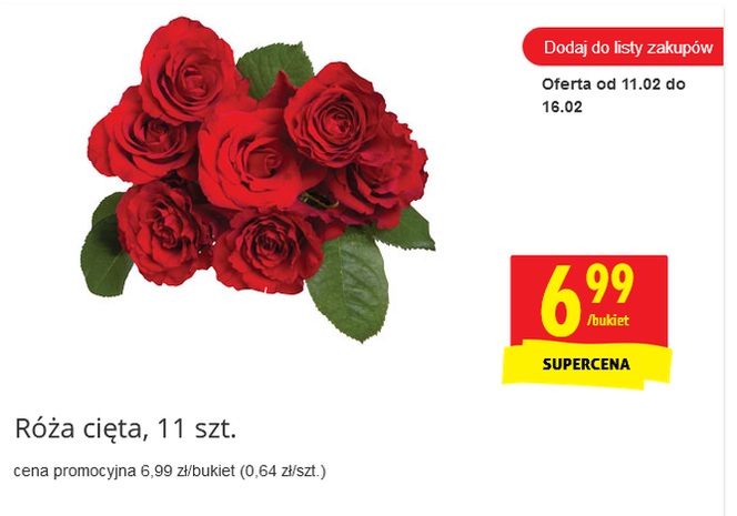 promocja walentynkowa w Biedronce 