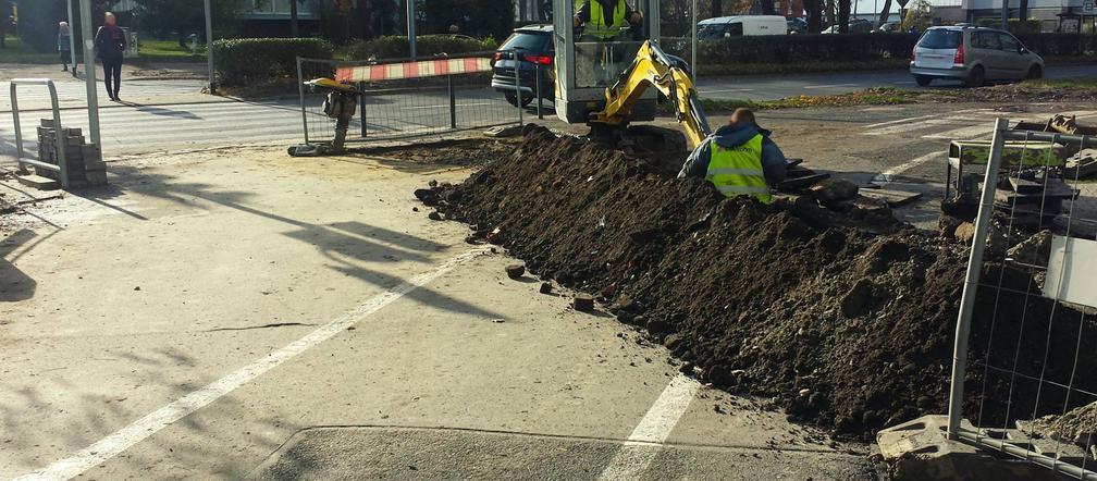 Parking powstaje przy skrzyżowaniu ulic Ślężnej i Kamiennej