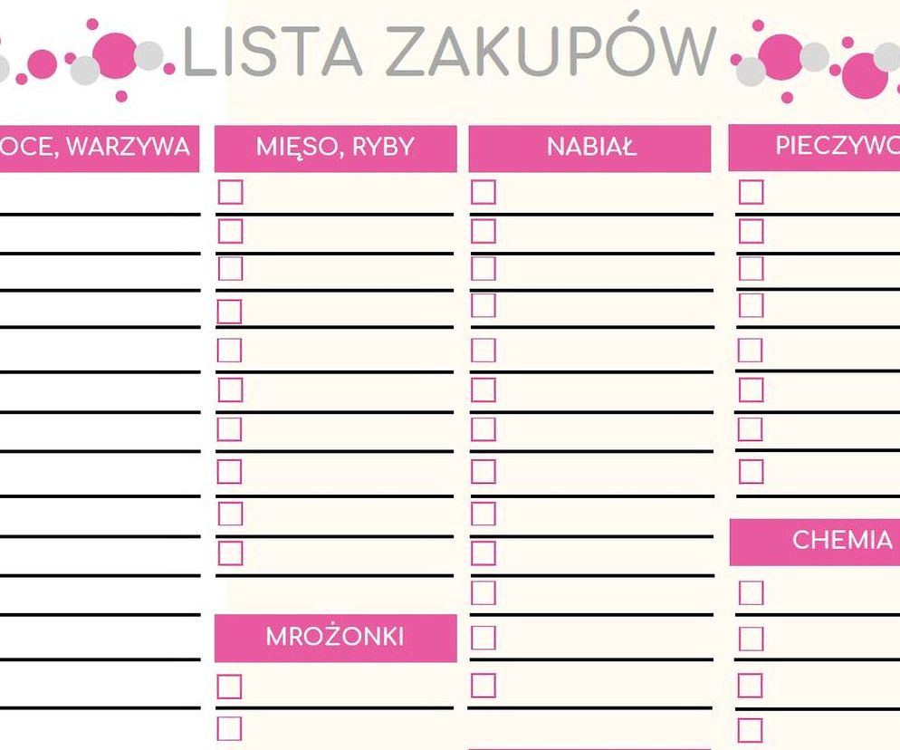 Lista zakupów