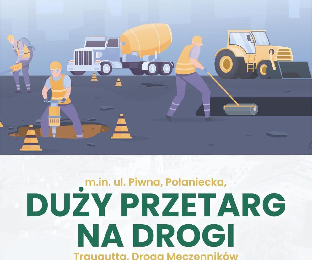 Modernizacja infrastruktury drogowej w Chełmie - plakat 