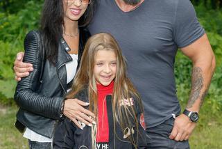 Tomasz Oświeciński, jego córka Maja Oświecińska i żona Aleksandra