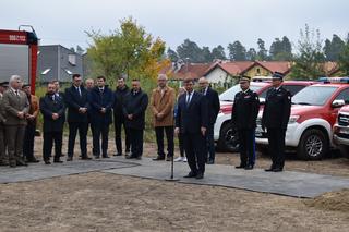 Olsztyn. Budowa nowej jednostki straży pożarnej przy ul. Witosa. Za nami symboliczne wbicie łopaty [ZDJĘCIA]
