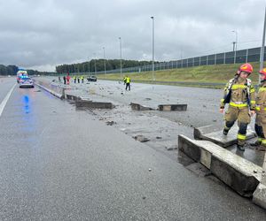 Wypadek komendanta policji na autostradzie A1