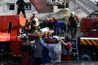 Skutki rosyjskiego ataku na Kijów