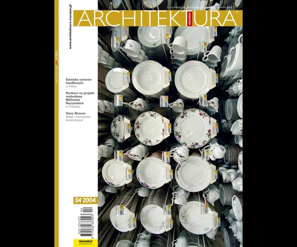 Okładka Miesięcznik Architektura 04/2004