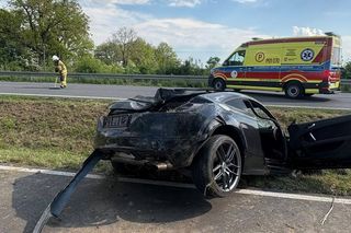 Wypadek niedaleko Kąkolewa 