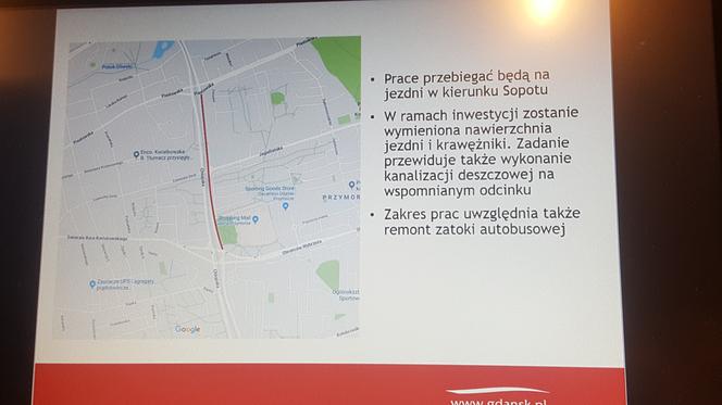 Plan modernizacji ulicy Chłopskiej w Gdańsku