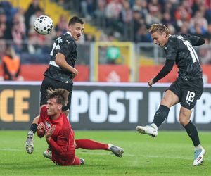 Ponury widok na trybunach podczas meczu Polska - Nowa Zelandia