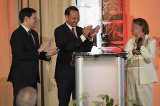 Anna Kalczyńska w USA z Radosławem Sikorskim i Marco Rubio