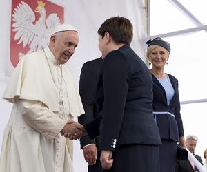 Powitanie papieża Franciszka na lotnisku w Balicach, 27.07.2016 r.