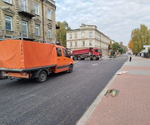 Na ul. Floriańskiej w Siedlcach powstaje nowe rondo ósemkowe i nowa nawierzchnia