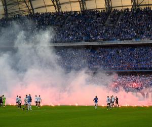 Lech Poznań - Legia Warszawa. Zdjęcia kibiców