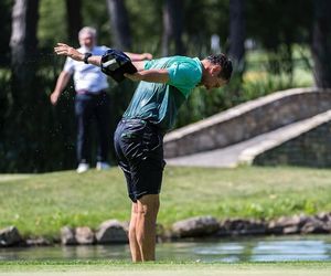 Tak Jerzy Dudek uczcił wygraną w golfie