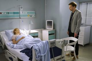 Barwy szczęścia, odc. 2122. Iza Małek (Agnieszka Warchulska), Łukasz (Michał Rolnicki)