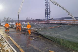 Postępy na placu budowy A2 w okolicach Siedlec