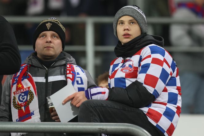 Kibice na meczu Górnik Zabrze - Lech Poznań