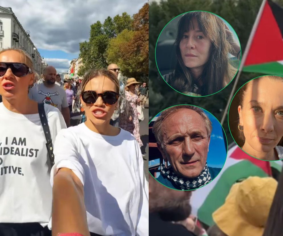 Maja Bohosiewicz, Sonia Bohosiewicz, Anita Sokolowska wspierają Palestynę