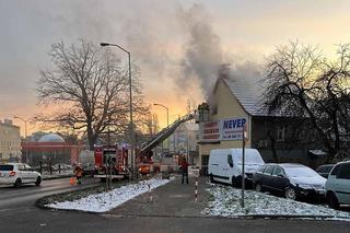 Pożar kamienicy w Zielonej Górze