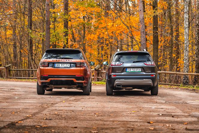 Land Rover Discovery Sport 2.0P 200 KM AT9 AWD R-Dynamic HSE vs. Jeep Cherokee 2.2 MultiJet 195 KM AT9 AWD Limited