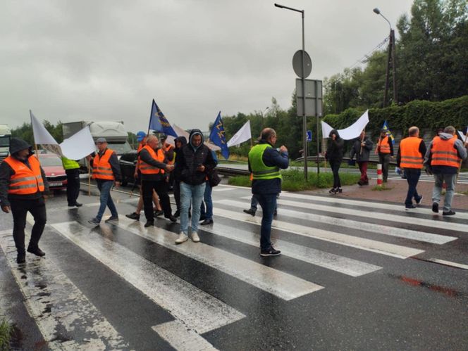 Protest kolejarzy w Czechowicach-Dziedzicach