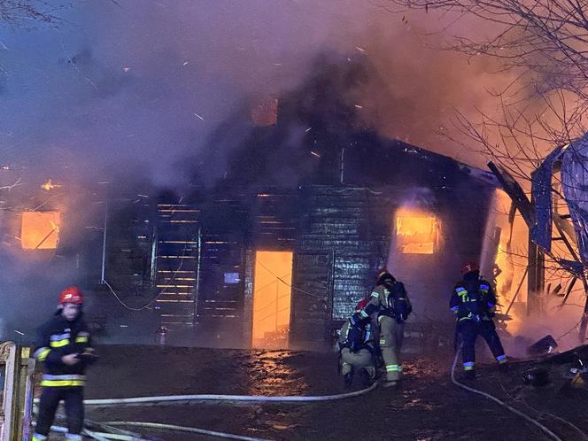 Pożar w stadninie koni w Warszawie