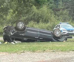 Zderzenie samochodu osobowo z motorowerem pod Sierpcem